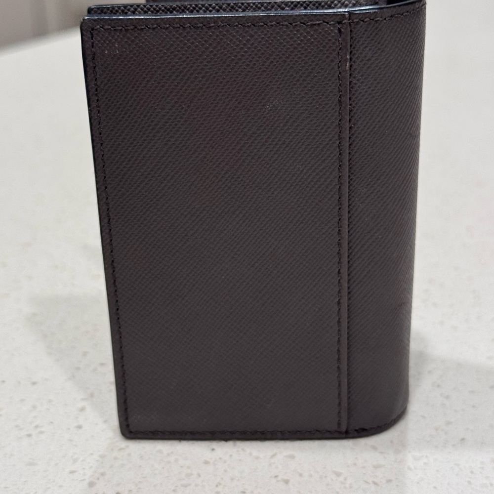 Authentic Montblanc Sartorial Leather Business Card Holder - Dark Grey - Picture 3 of 7